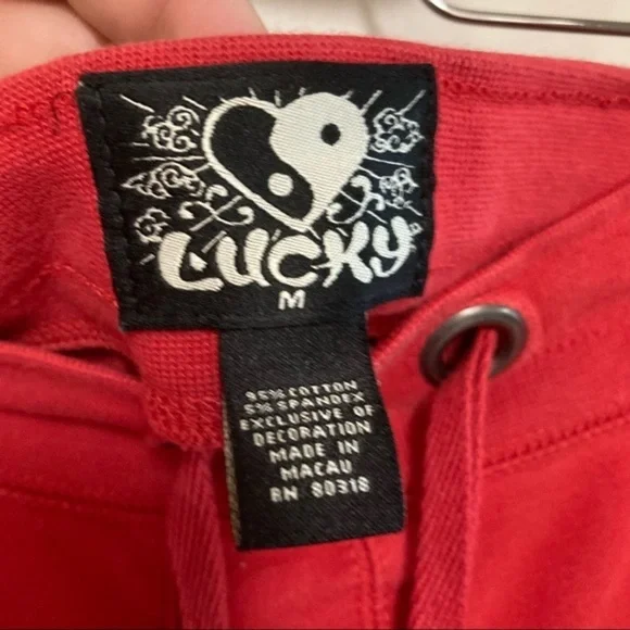 Vtg Y2K RARE lucky brand mommy & me matching embroidered sweatpants 4y M